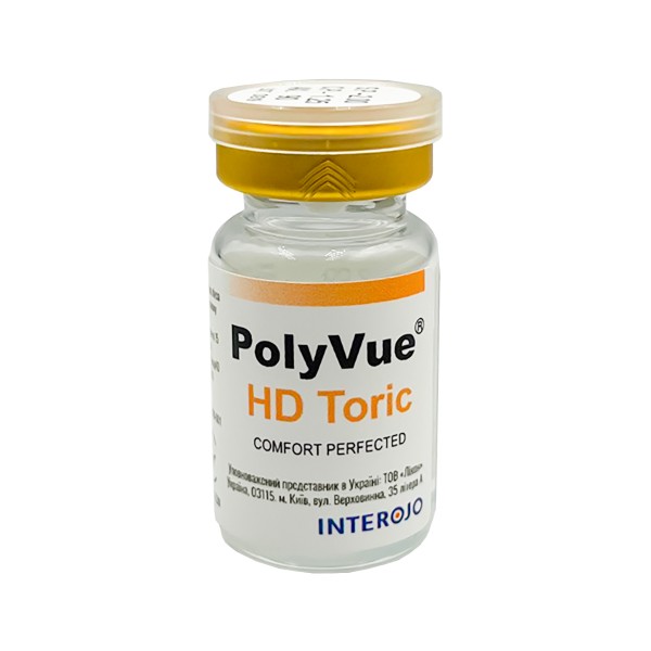 Мягкие контактные линзы Контактные линзы PolyVue HD toric Фото №1 - linza.ua